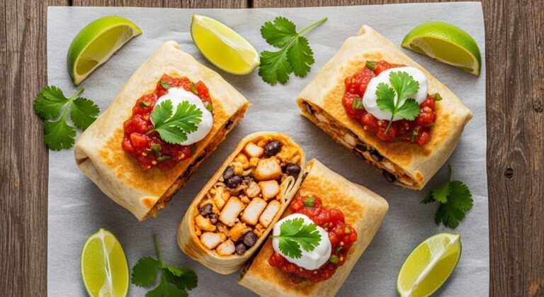 🌯 Mexican Chicken & Black Bean Burritos