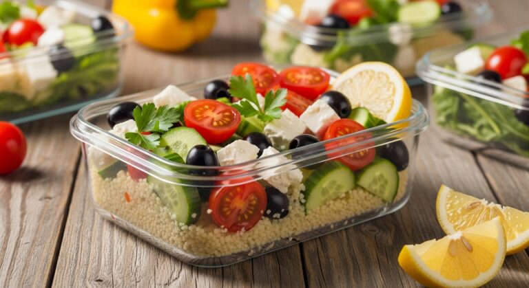 Mediterranean Couscous Salad Boxes: Fresh, Flavorful, and Perfect for Meal Prep